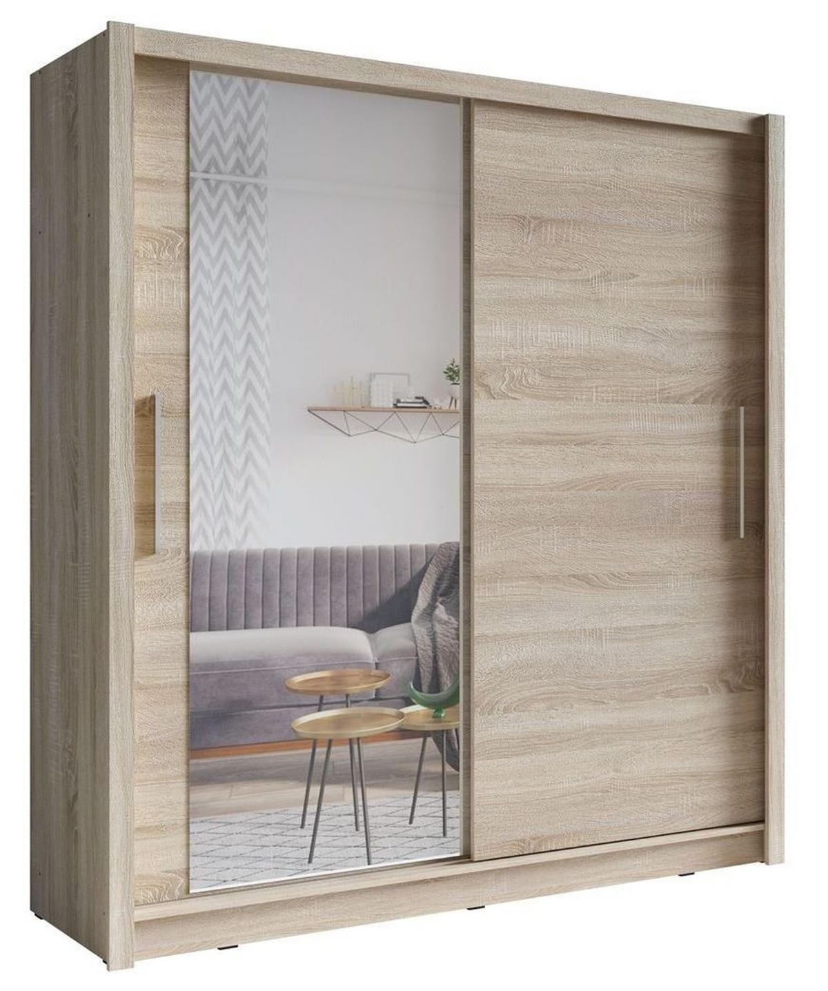 KLEIDERSCHRANK Eiche Sonoma 155/214/62 - Sonoma Eiche, Holzwerkstoff (155/214/62cm) - RAUMHIRSCH FURNITURE