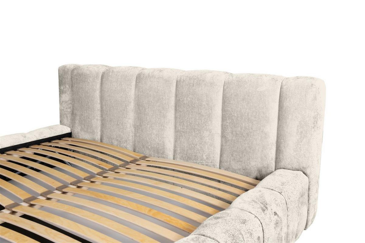 POLSTERBETT Hailey In Tender Way - Weiß, Holzwerkstoff/Textil (140/200cm) - Fun Möbel