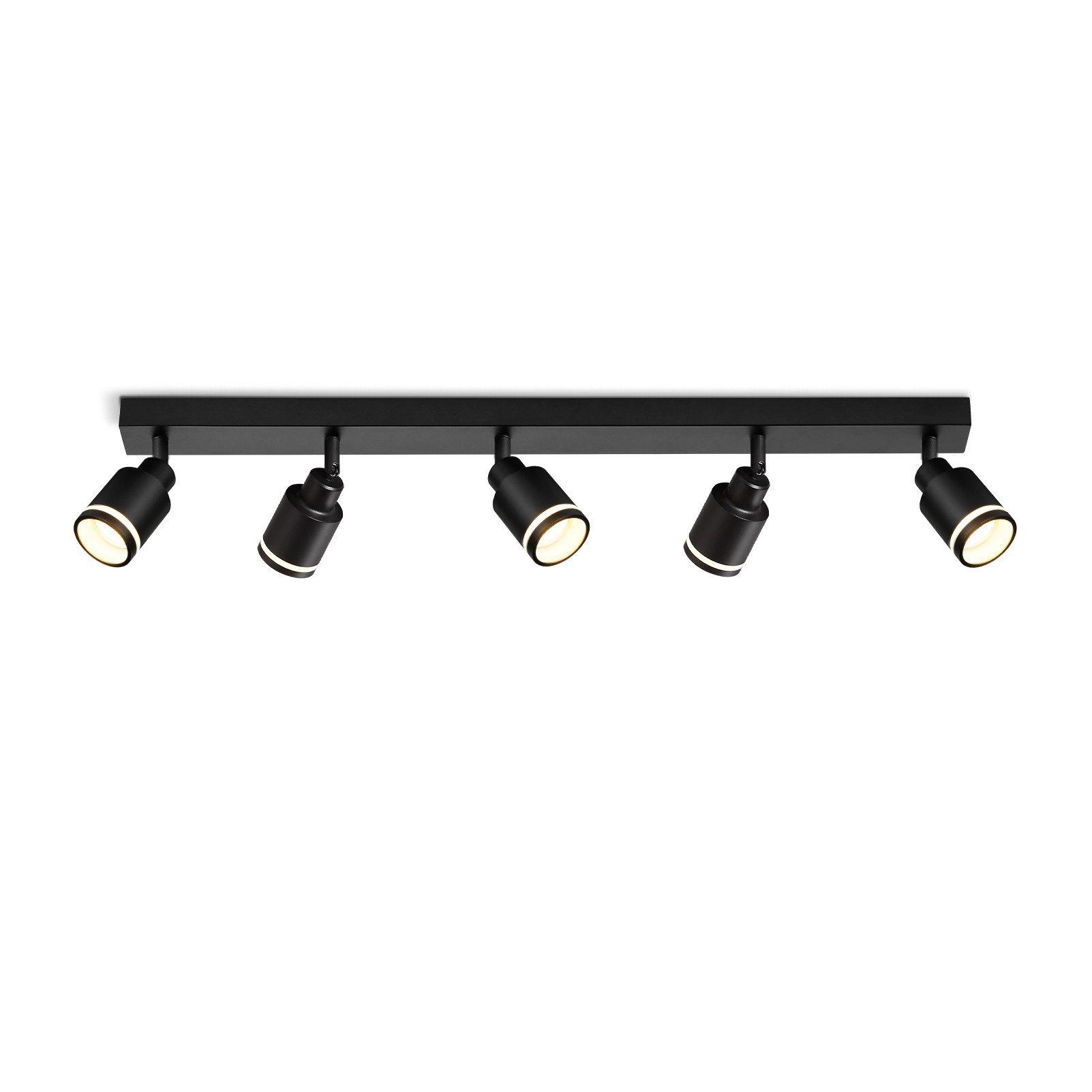 STRAHLER Elegant 5-flammig 69/5/15.7 cm - Schwarz, Metall (69/5/15.7cm) - ZMH