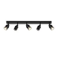 STRAHLER Elegant 5-flammig 69/5/15.7 cm - Schwarz, Metall (69/5/15.7cm) - ZMH