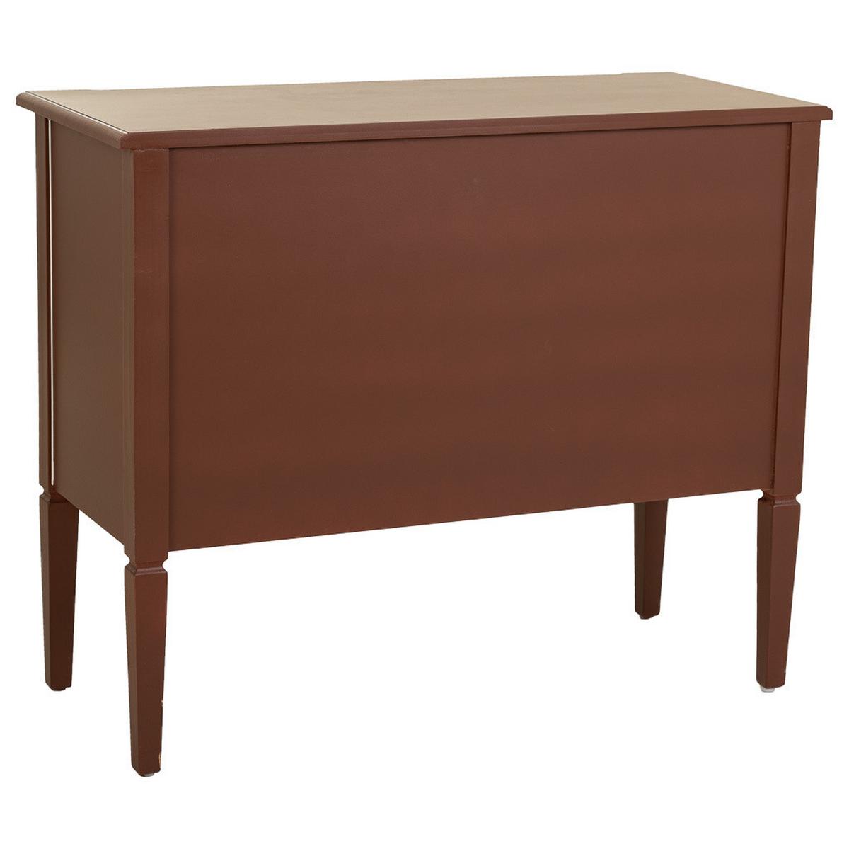 KOMMODE aus braunem Holz und Rattan, 88x38x72 cm - Braun, Holz (88/72/38cm) - Wanderlust