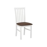 STUHL Milano I, Holzfarbe: Weiß - Weiß/Braun, Holz (43/93/40cm) - MIRJAN24