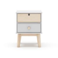 NACHTTISCH mit 2 Schubladen, L40 cm 35/40/53,1 cm - Weiß, Holz (35/53.1/40cm) - Calicosy