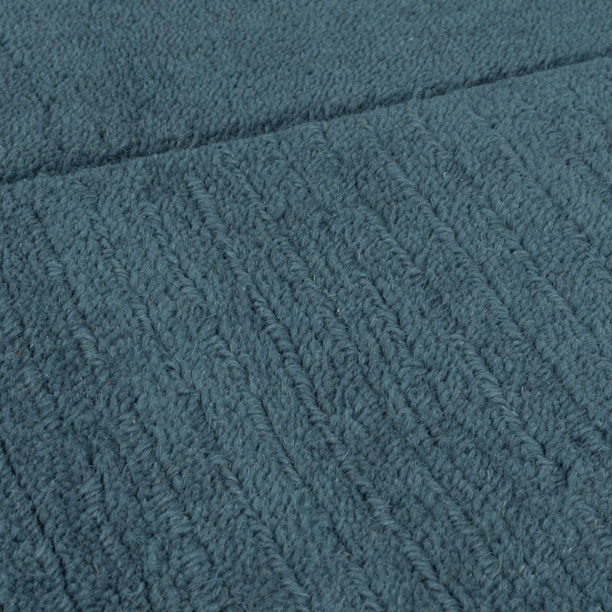 WOLLTEPPICH MOLE, einfarbig, Blau, 200 x 290 cm - Blau, Textil (290/200cm) - KADIMA DESIGN