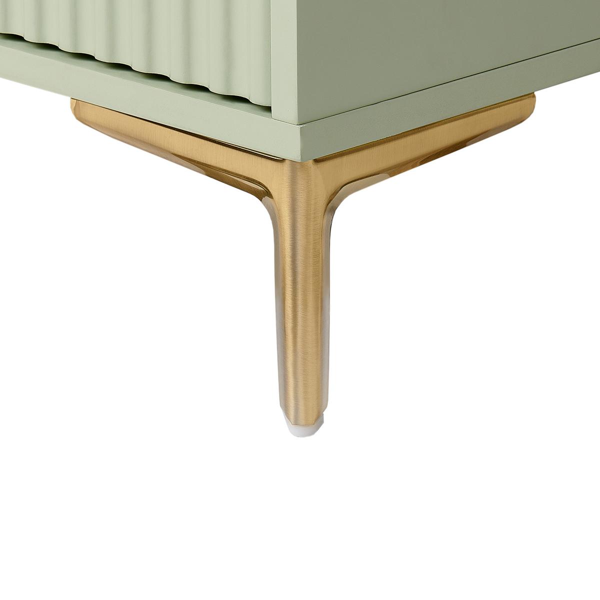 KOMMODE mit 6 Schubladen Hellgrün Walcott - Hellgrün, Holzwerkstoff (108/89/40cm) - Beliani