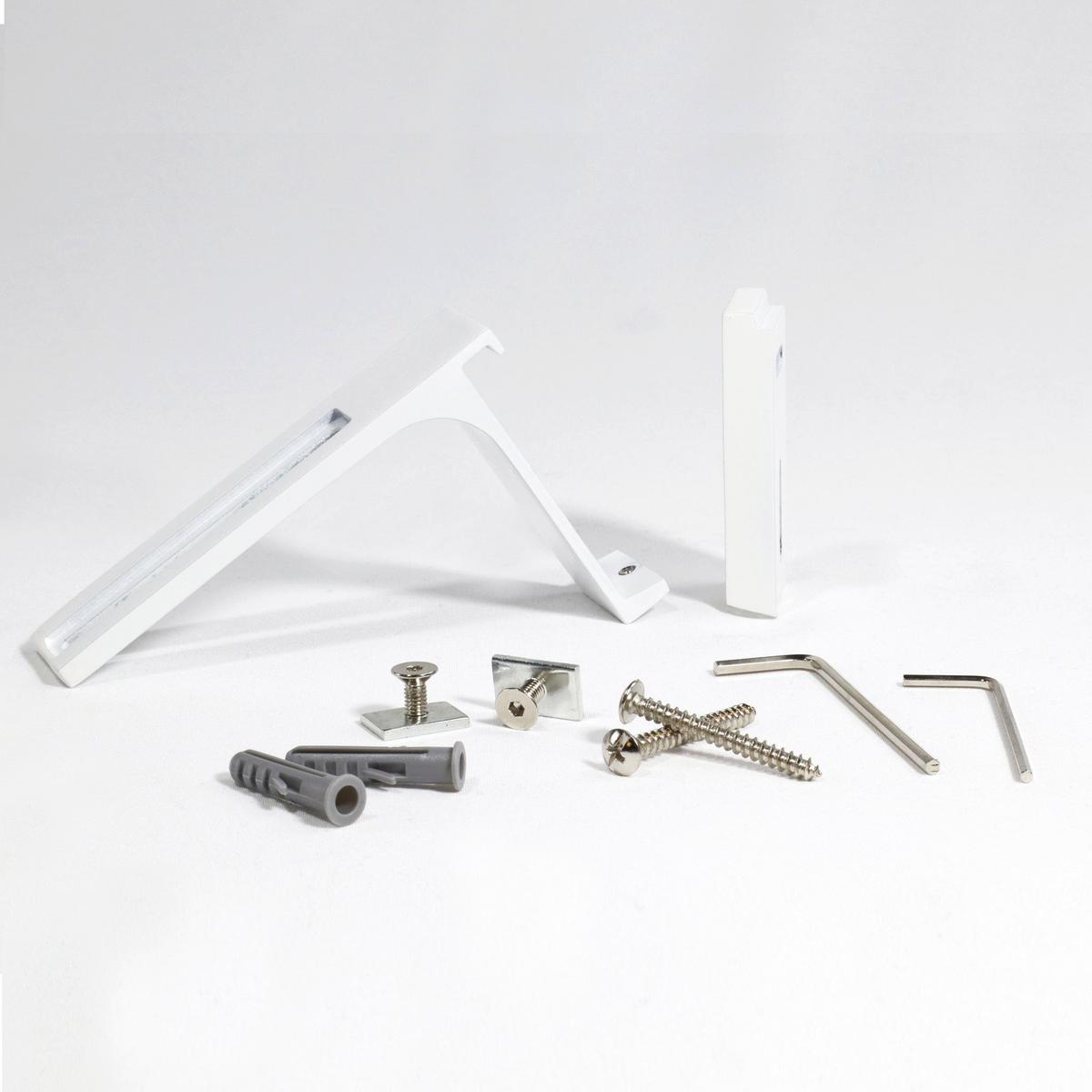 GARDINENSCHIENE 2-lauf Loft - Weiß, Metall (600cm) - Deco-Raum
