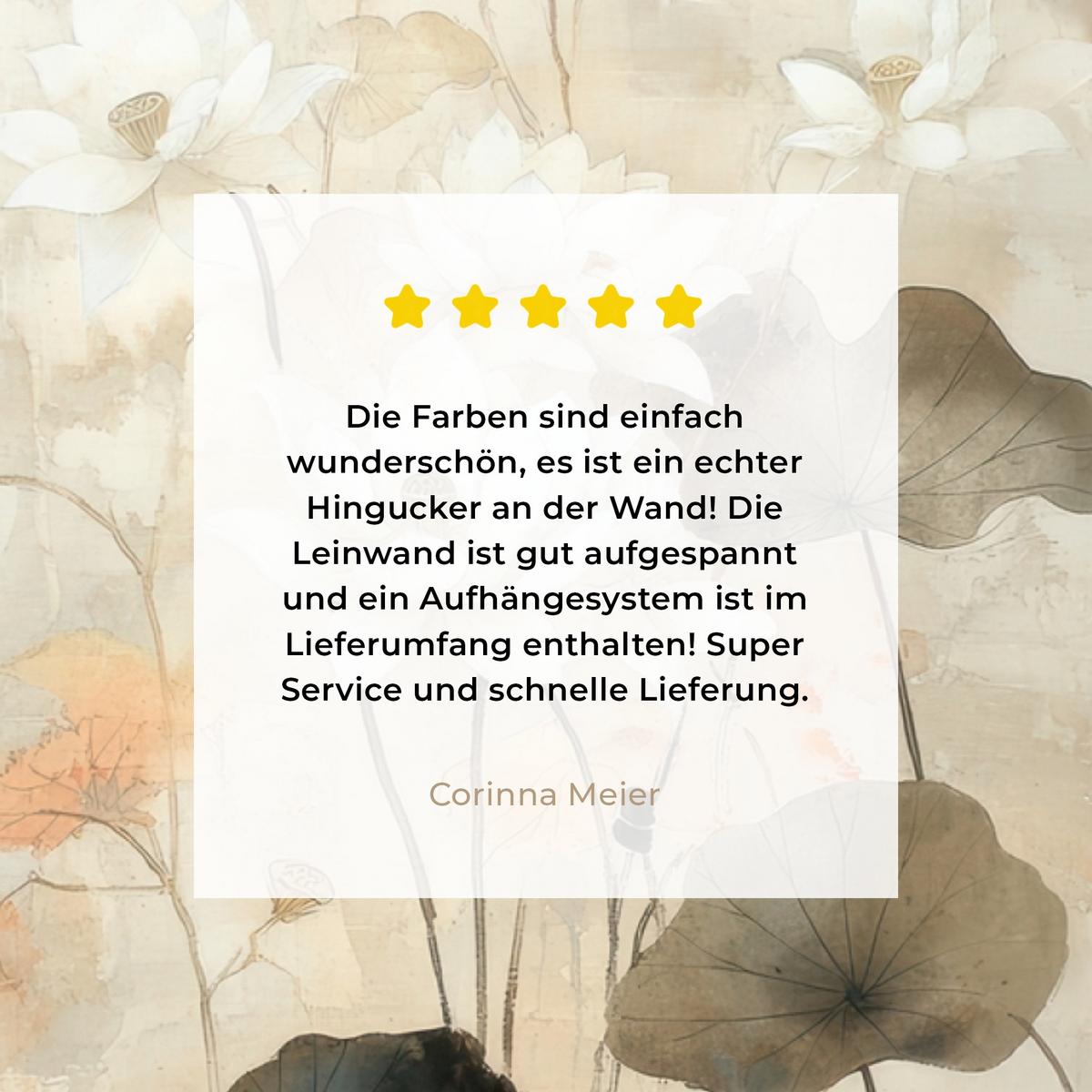 LEINWANDBILD Blumen - Japandi - Wabi sabi Wandbild 40x30 cm - Sandfarben, Textil (40/30cm) - MuchoWow