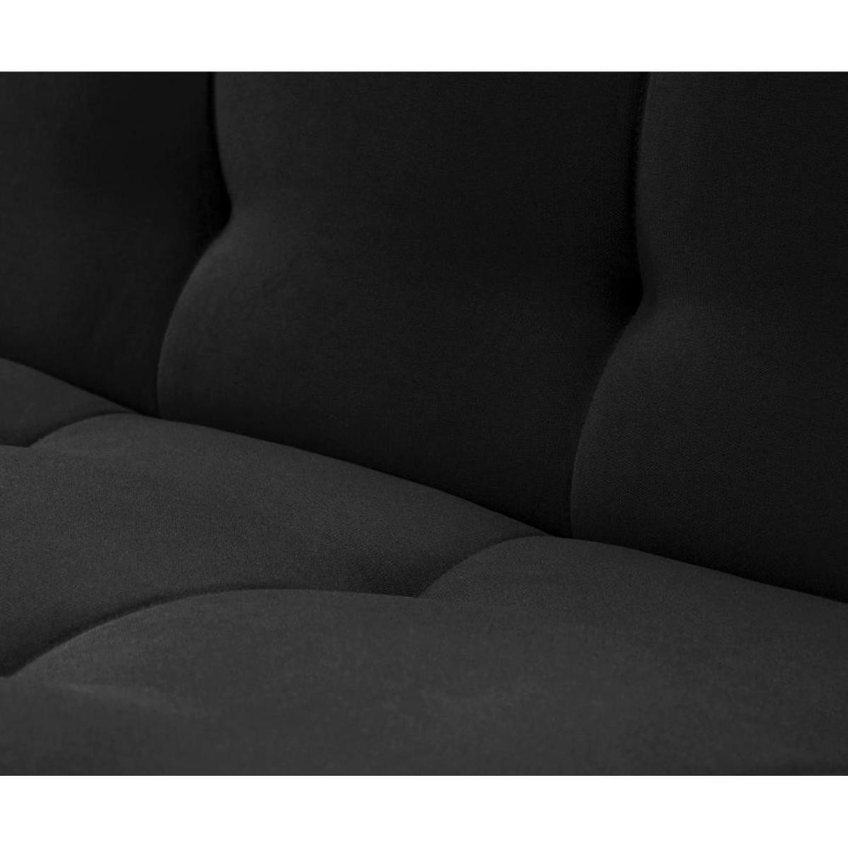 3-SITZER Schlafsofa Nancy schwarz - Schwarz, Holz/Textil (220/89/93cm) - Beautysofa
