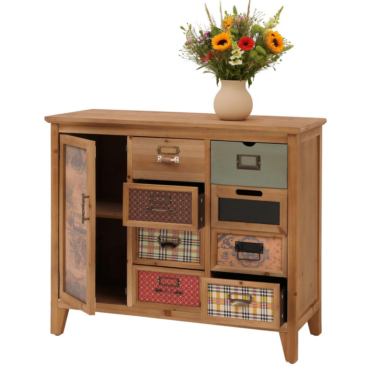 APOTHEKERKOMMODE Braun - Braun, Holz (91/80/40cm) - MCW
