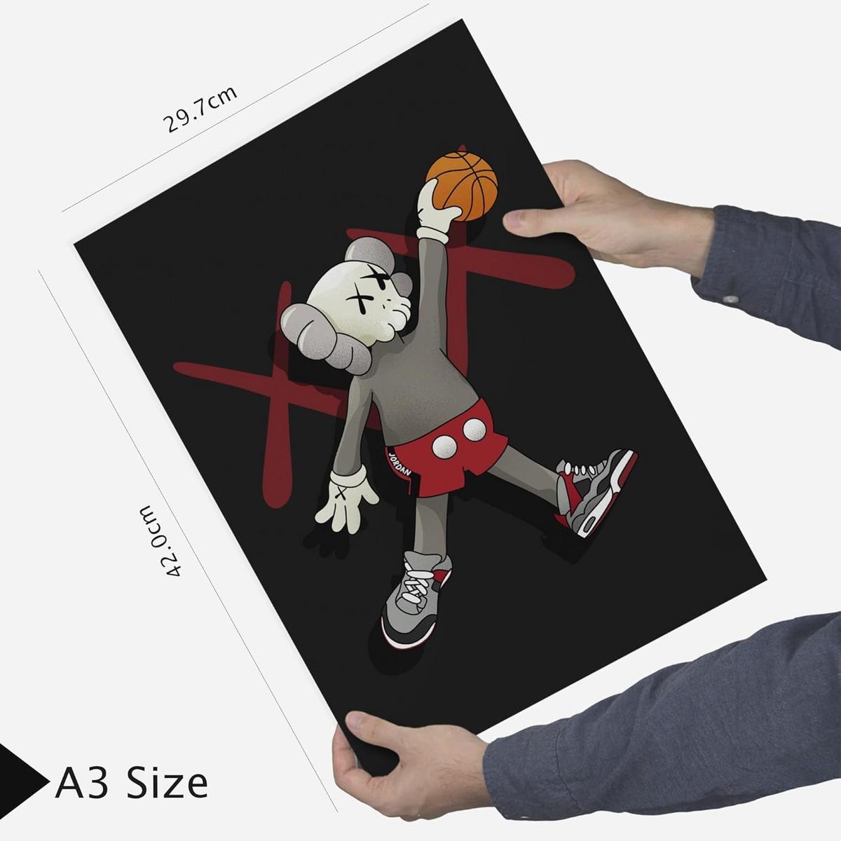 POSTER Set Mit 6 Ikonischer Basketball König James Jordan Nike Mit Designillustrationen Zur Der Zuhauses Räume Laden & Geschäft A3 & A4 Rahmenlos - Klar, Papier (29/3cm) - Nacnic