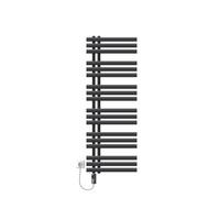 BADHEIZKÖRPER elektrisch Iron EM 500x1400 mm Anthrazit mit Heizstab 1200W Digital - Anthrazit, Metall (50/140/4cm) - LuxeBath