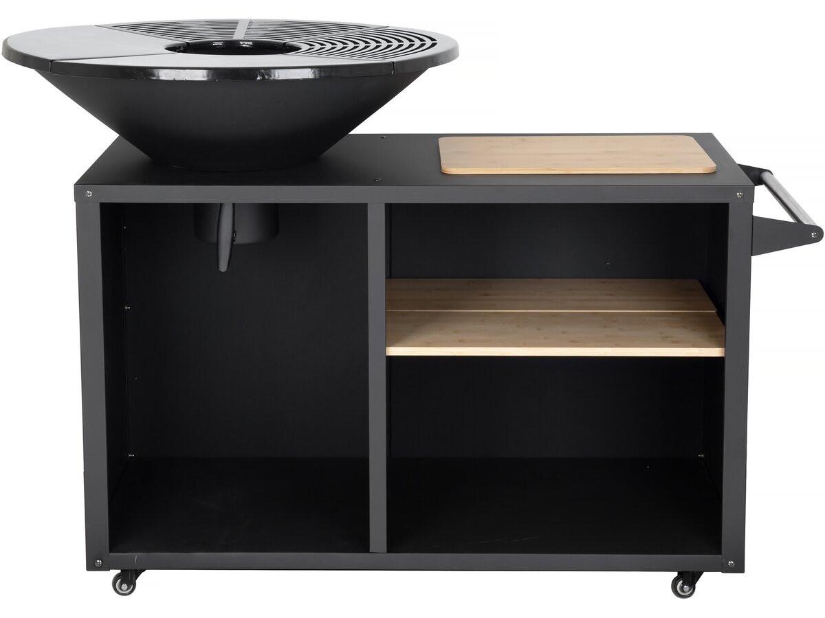 HOLZKOHLENGRILL maréchal Schwarz - Schwarz, Metall (81/96/142cm) - Habitat Garten