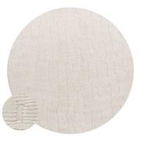 HOCHFLORTEPPICH Boho Creme Ø 120 cm - Creme, Kunststoff (120/120cm) - TT Home
