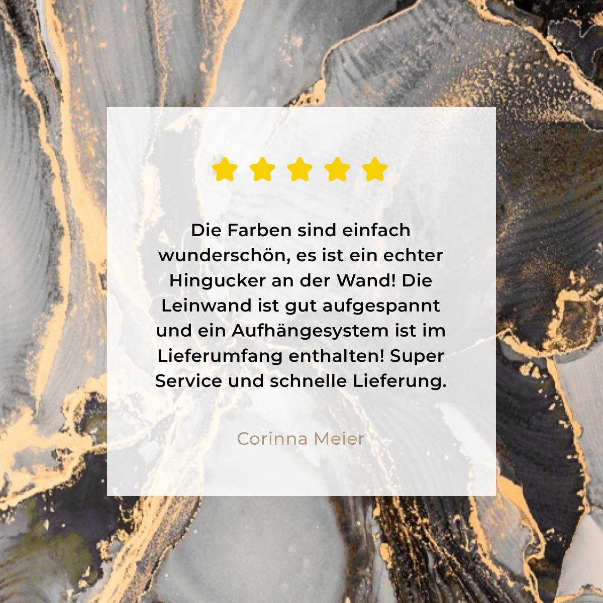 LEINWANDBILD Grau - Luxus - Gold - Marmor Wanddeko Schlafzimmer 60x90 cm - Dunkelgrau, Textil (60/90cm) - MuchoWow