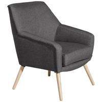 SESSEL Kachka Bezug Flachgewebe Buche natur / anthrazit - Anthrazit, Kunststoff (67/81/71cm) - 58aufmkessel