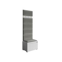 GARDEROBEN-SET Grawis 60 IV - Silberfarben/Grau, Holzwerkstoff/Kunststoff (64.5/45/34cm) - MIRJAN24