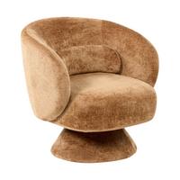 SESSEL Goldbraun Lieksa - Braun, Textil (77/77/64cm) - Beliani