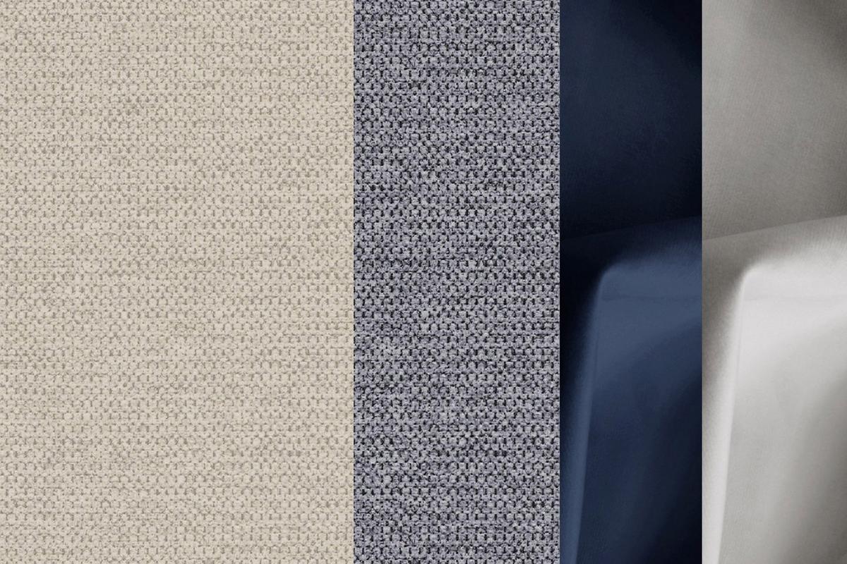 ECKSOFA EVENTO 5-Sitzer, creme - Creme/Schwarz, Holzwerkstoff/Textil (266/206cm) - Wozimo