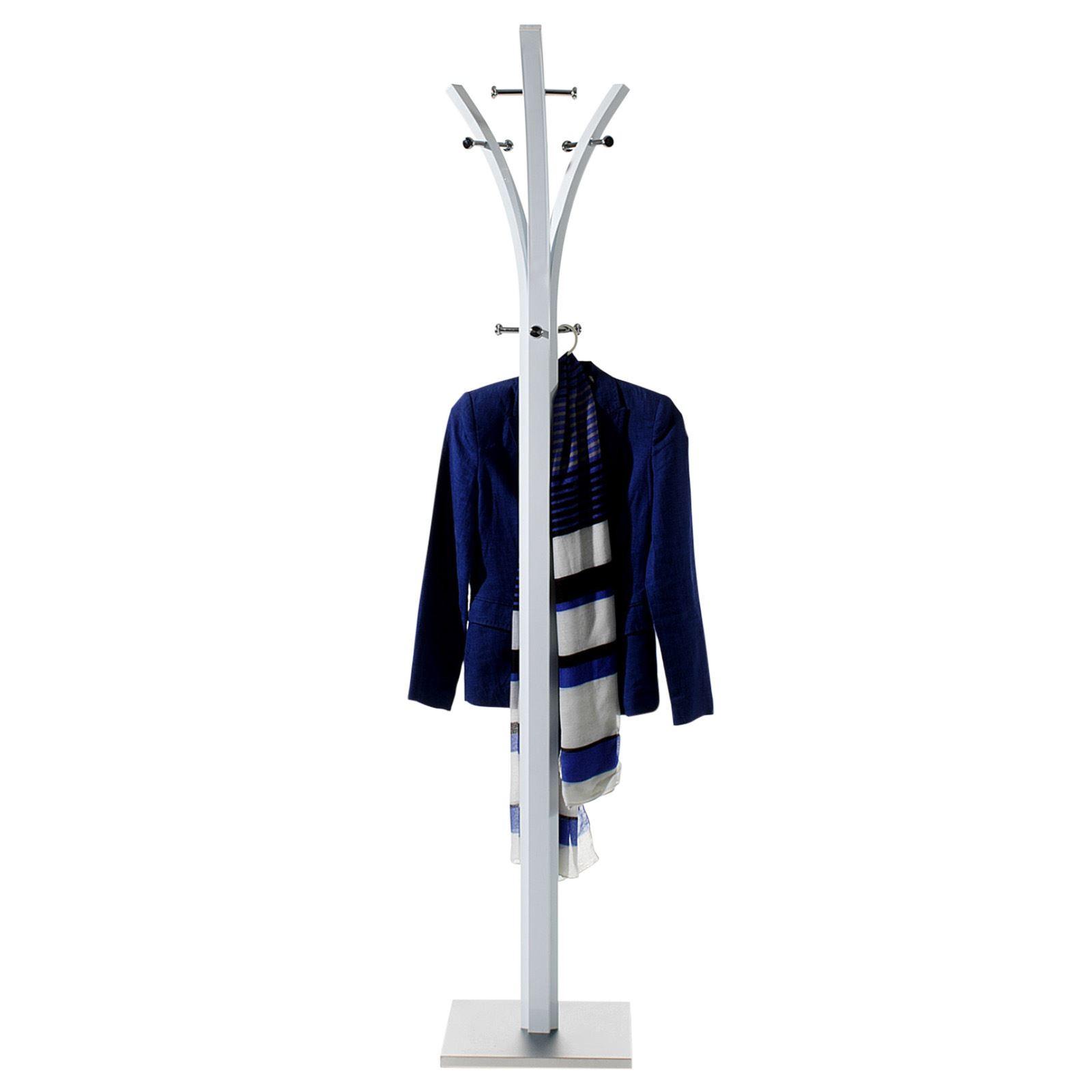 GARDEROBENSTÄNDER DENIS weiß - Weiß, Metall (35/183/35cm) - IDIMEX