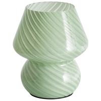 TISCHLEUCHTE Grün Lobo - Grün, Glas (14/14/18cm) - Beliani
