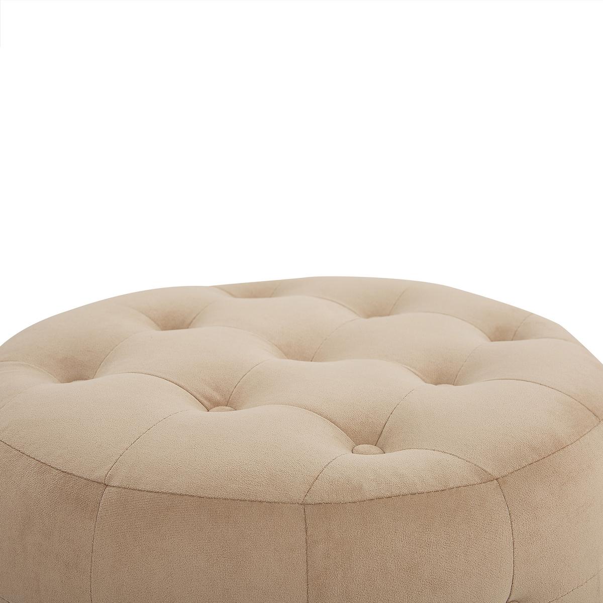POUF Tampa 55/55/30 cm - Beige, Textil (55/30/55cm) - Beliani