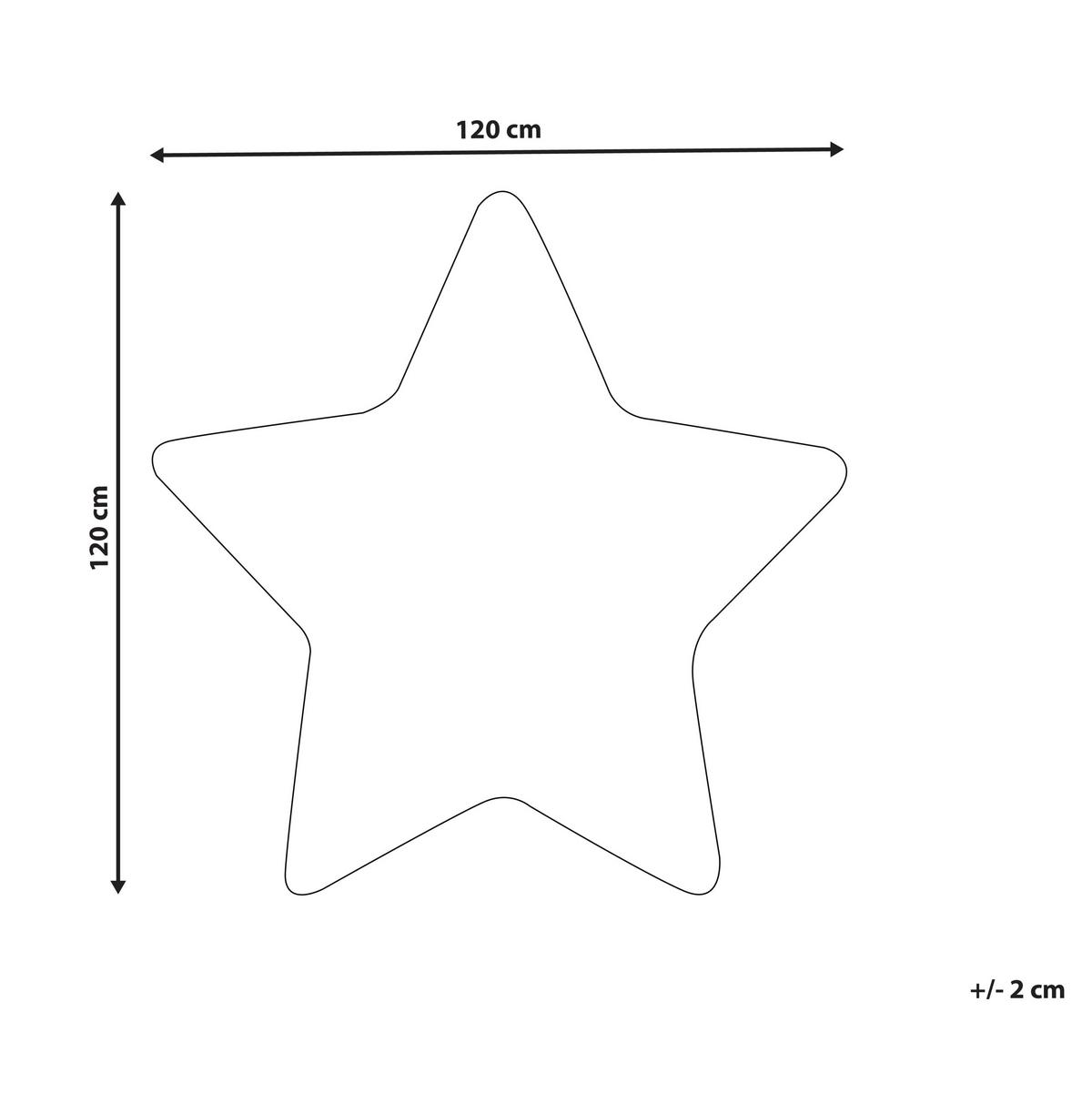 KINDERTEPPICH Sirius 120/120 cm - Weiß, Kunststoff (120/120cm) - Beliani