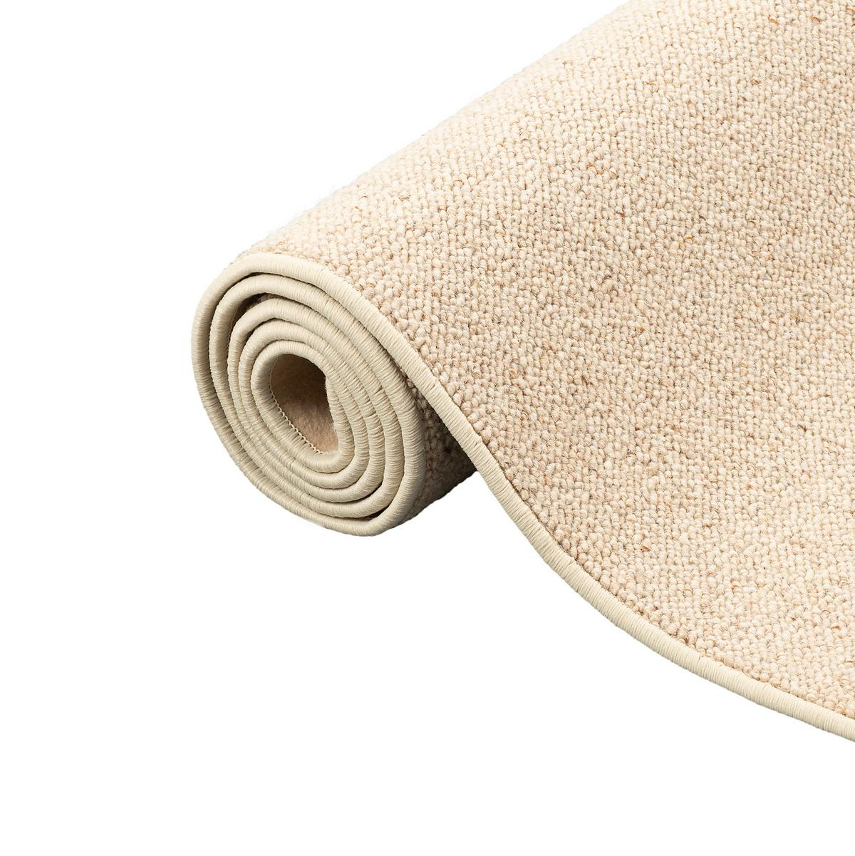 NATUR TEPPICH LÄUFER WOLLE BERBER - Beige, Textil (100/200cm) - Snapstyle