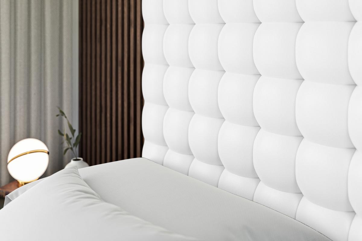 BOXBETT VIONE-Z - 140 x 200 - H4 - Weiß Hochglanz - Weiß, Holzwerkstoff (140/200cm) - ALTDECOR