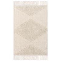 KINDERTEPPICH Hellbeige 60/90 cm Baumwolle Khonoma - Beige, Textil (60/90cm) - Beliani