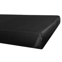 SPANNBETTTUCH Glanz Satin schwarz 140/200 cm - Schwarz, Textil (140/200cm) - beties Heimtextil