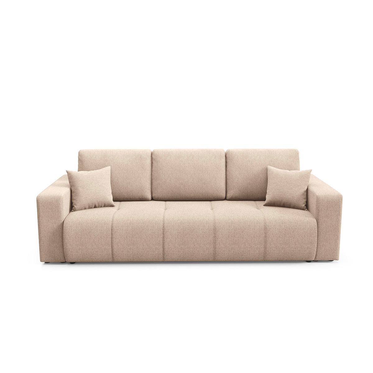 SOFA Vasco 3 Sitzplätze Beige - Beige, Holz (244/86/92cm) - Petits-meubles