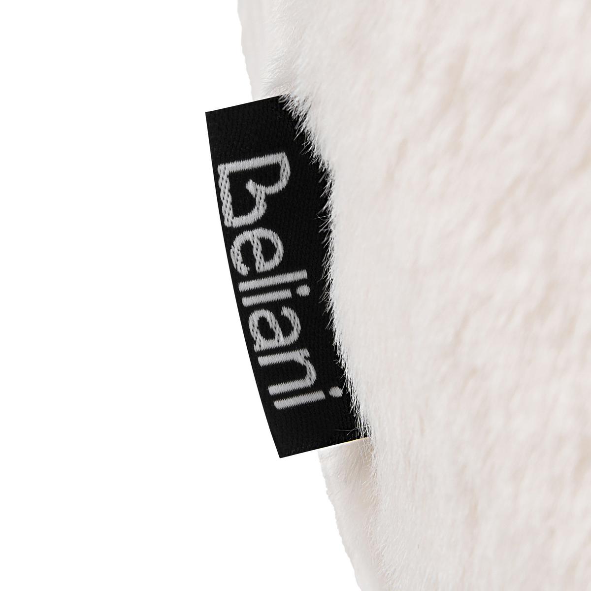 SCHREIBTISCHSTUHL Webpelz Cremeweiß Jubbi - Creme, Textil/Metall (60/65/60cm) - Beliani