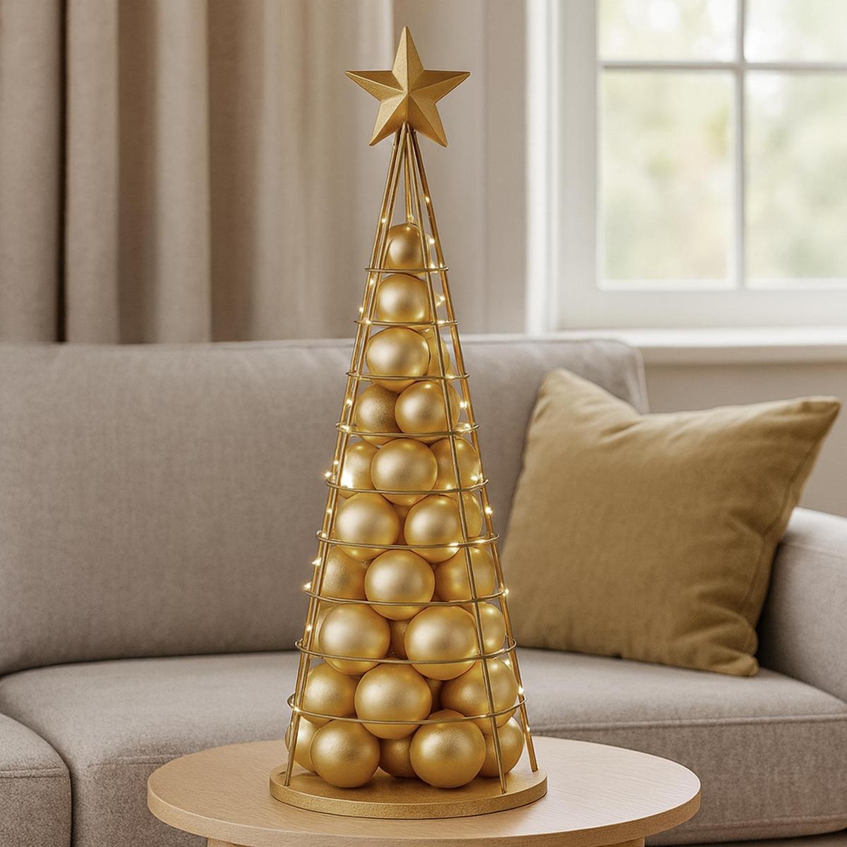 DEKO-BAUM Gold - Goldfarben, Metall (25/90cm) - MCW