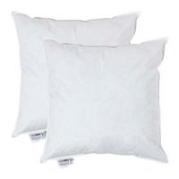 FÜLLKISSEN 2er-Set, Federkissen 50/50 cm - Weiß, Textil (50/50cm) - Homescapes