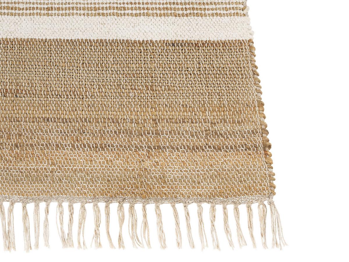 TEPPICH geflochten Talpur 230/160 cm - Beige, Naturmaterialien (160/230cm) - Beliani