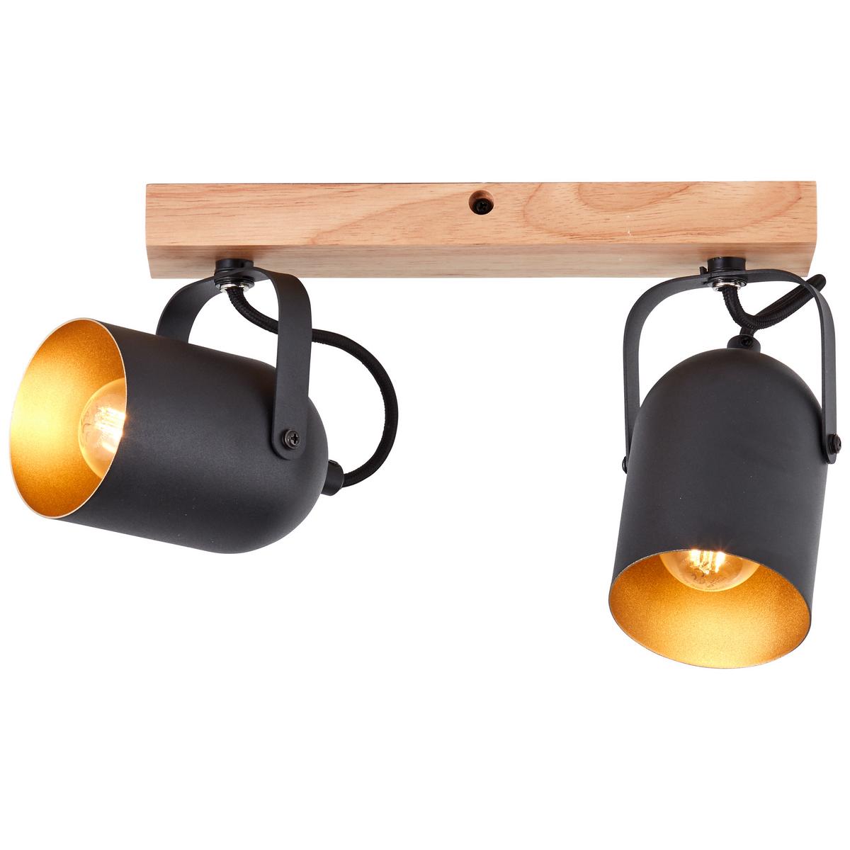 SPOTBALKEN Tronte 99796/86 - Schwarz, Holz (8/37.5/17.5cm) - Brilliant