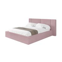 POLSTERBETT mit Bettkasten und Lattenrost, Bett mit Matratze H3/H4 - RIVO 120x200 Rosa - Rosa, Holzwerkstoff/Textil (120/200cm) - ALTDECOR