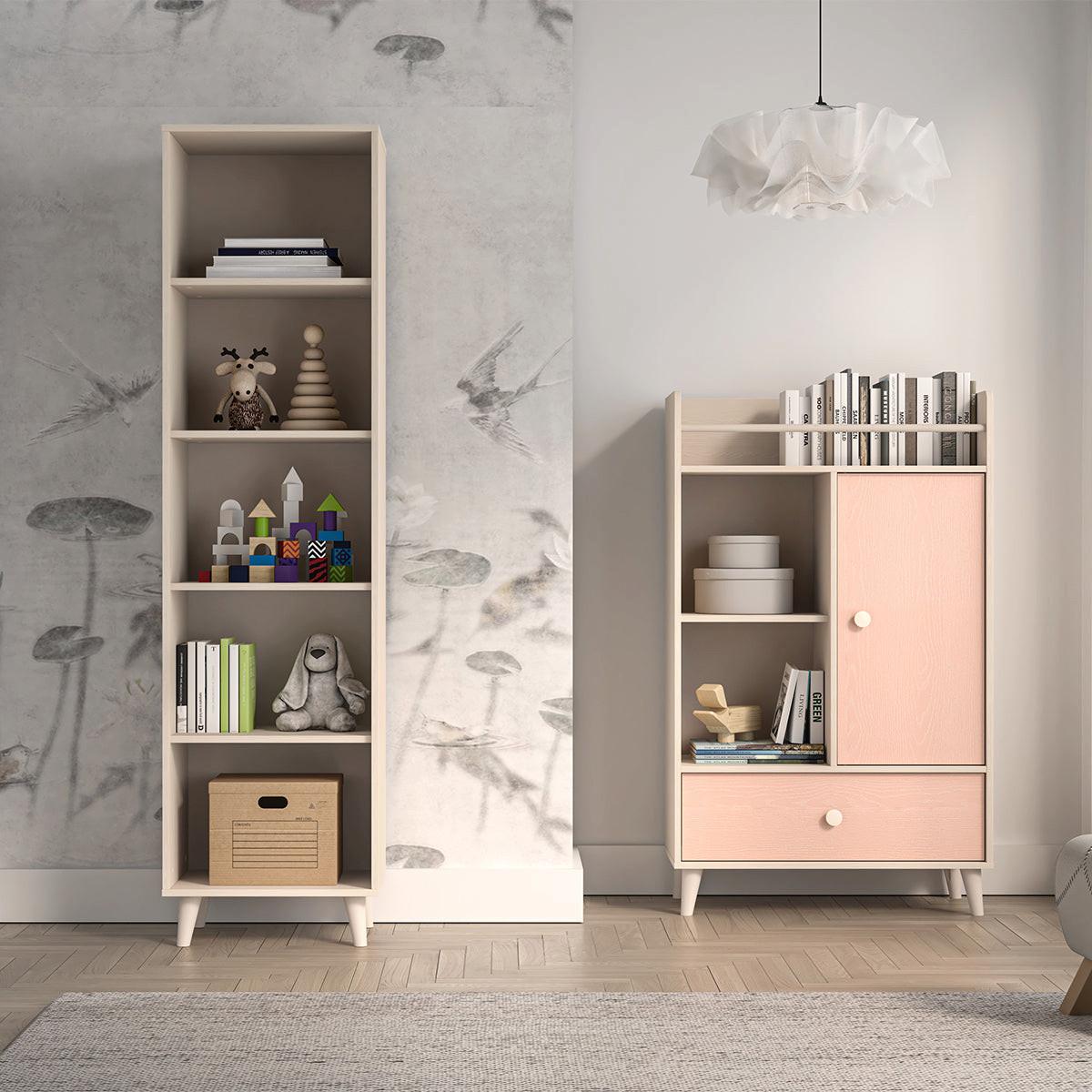 BÜCHERREGAL Alycia Beige - Holzeffekt - Braun, Holz (50/190/40cm) - Petits-meubles