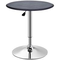BARTISCH Esstisch Stehtisch Tresentisch für Wohnzimmer, Esszimmer, Schwarz - Schwarz, Metall (63/63/93cm) - HOMCOM