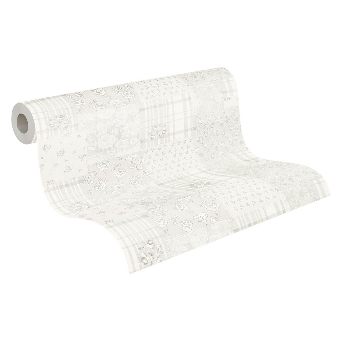 VLIESTAPETE Grau 53/1005 cm - Weiß, Kunststoff/Textil (53/1cm) - KUNSTLOFT