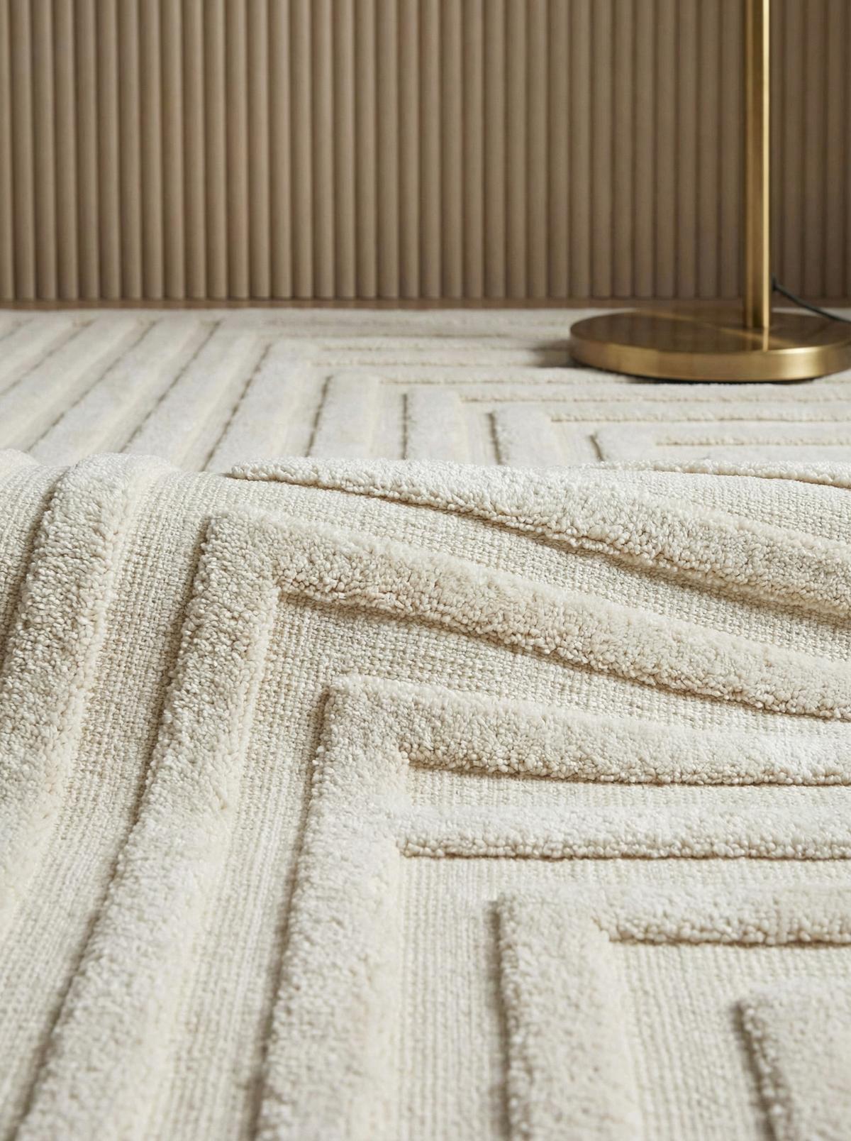 TEPPICH EDEN-Lazonby, geometrisch, Elfenbein, 200 x 290 cm - Champagner, Textil (200/290cm) - KADIMA DESIGN