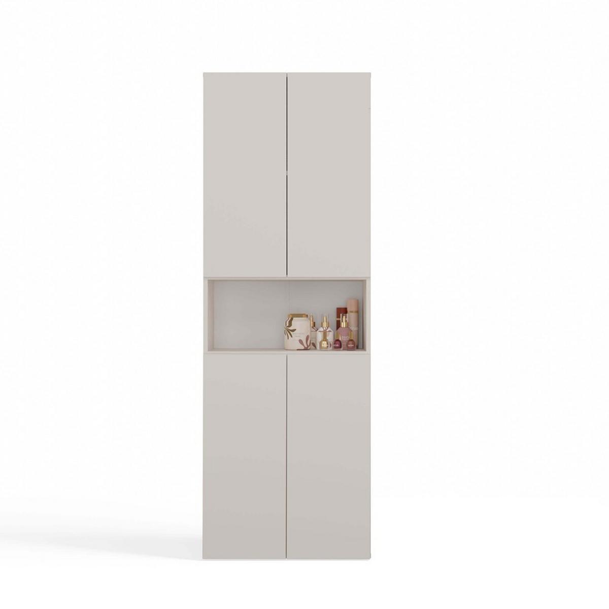 BADEZIMMERSCHRANK Kaschmir 60/174/30 - Kaschmir, Holzwerkstoff (60/174/30cm) - RAUMHIRSCH FURNITURE