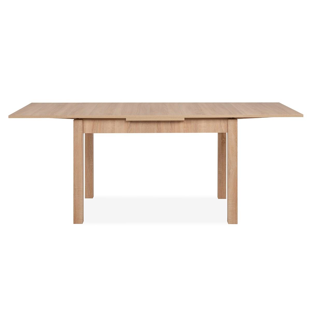 ESSTISCH ausziehbarer eichenoptik longford 120/80/76 cm - Eschefarben, Holzwerkstoff (31.5/80/76cm) - Calicosy