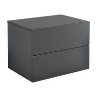 WANDREGAL Ampfing - Dunkelgrau, Holzwerkstoff (40/30/29cm) - [en.casa]