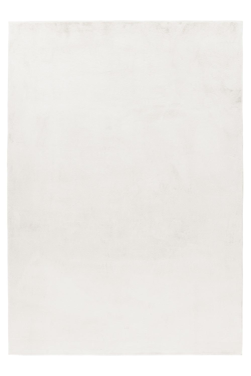 KURZFLORTEPPICH Waschbar NECKAR, einfarbig, aus Polyester, Creme, 60 x 110 cm - Beige, Textil (110/60cm) - KADIMA DESIGN