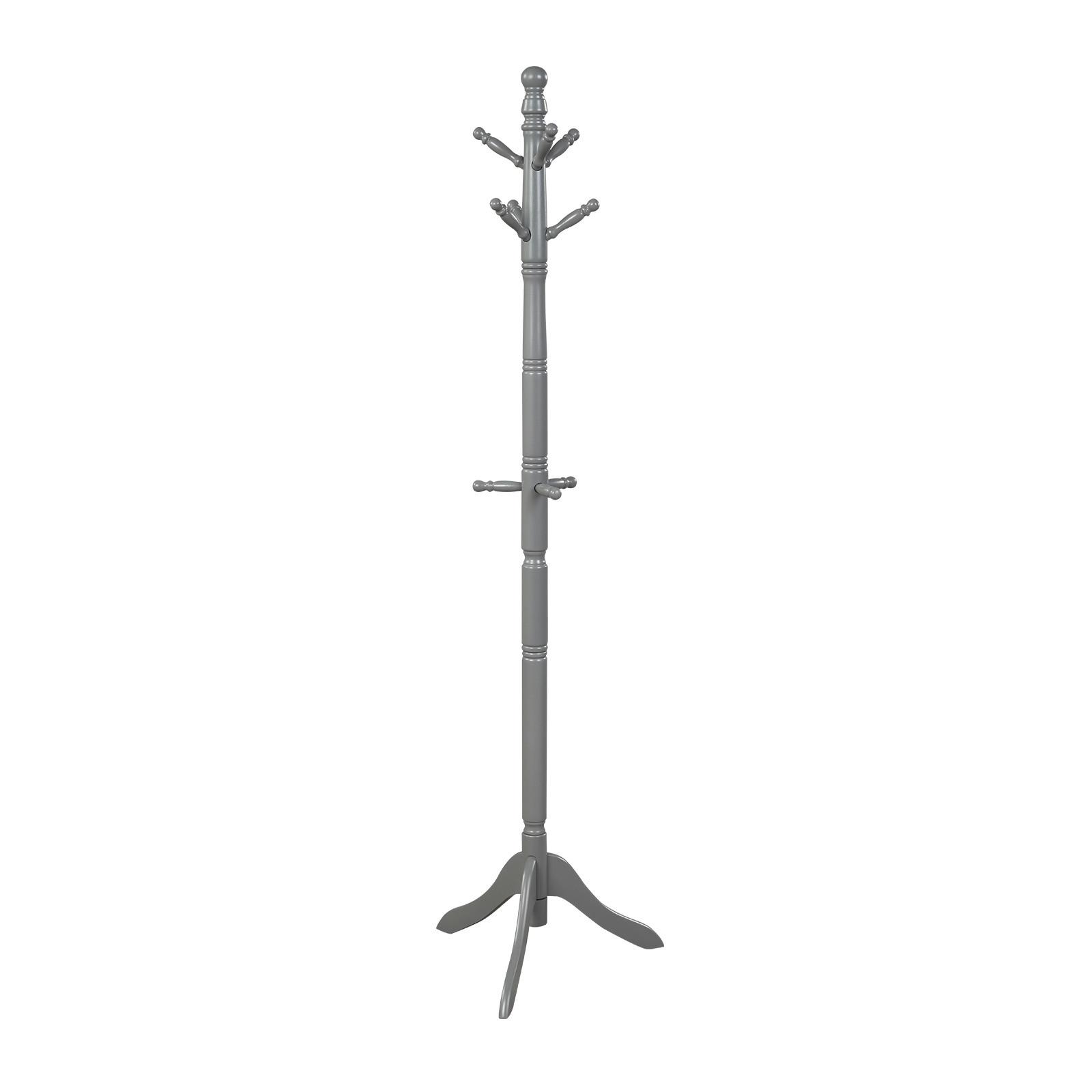 GARDEROBENSTÄNDER 175cm Grau - Grau, Holz (50/175/50cm) - COSTWAY