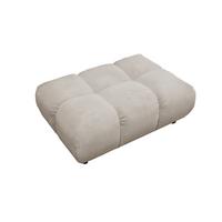 HOCKERBANK VIVIEN Beige Cord - Beige, Textil (108/41/73cm) - KAWOLA