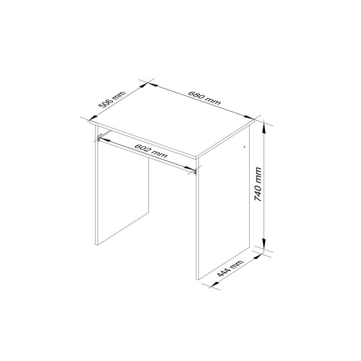 SCHREIBTISCH Eiche Sonoma 74/68/51 - Sonoma Eiche, Holzwerkstoff (155/85/74cm) - RAUMHIRSCH FURNITURE