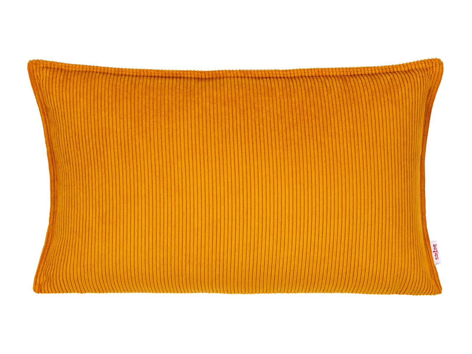 KISSENHÜLLE HYggelig No.1 kurkuma-gelb Cord-Samt 50/30 cm - Gelb, Textil (30/50cm) - beties Heimtextil