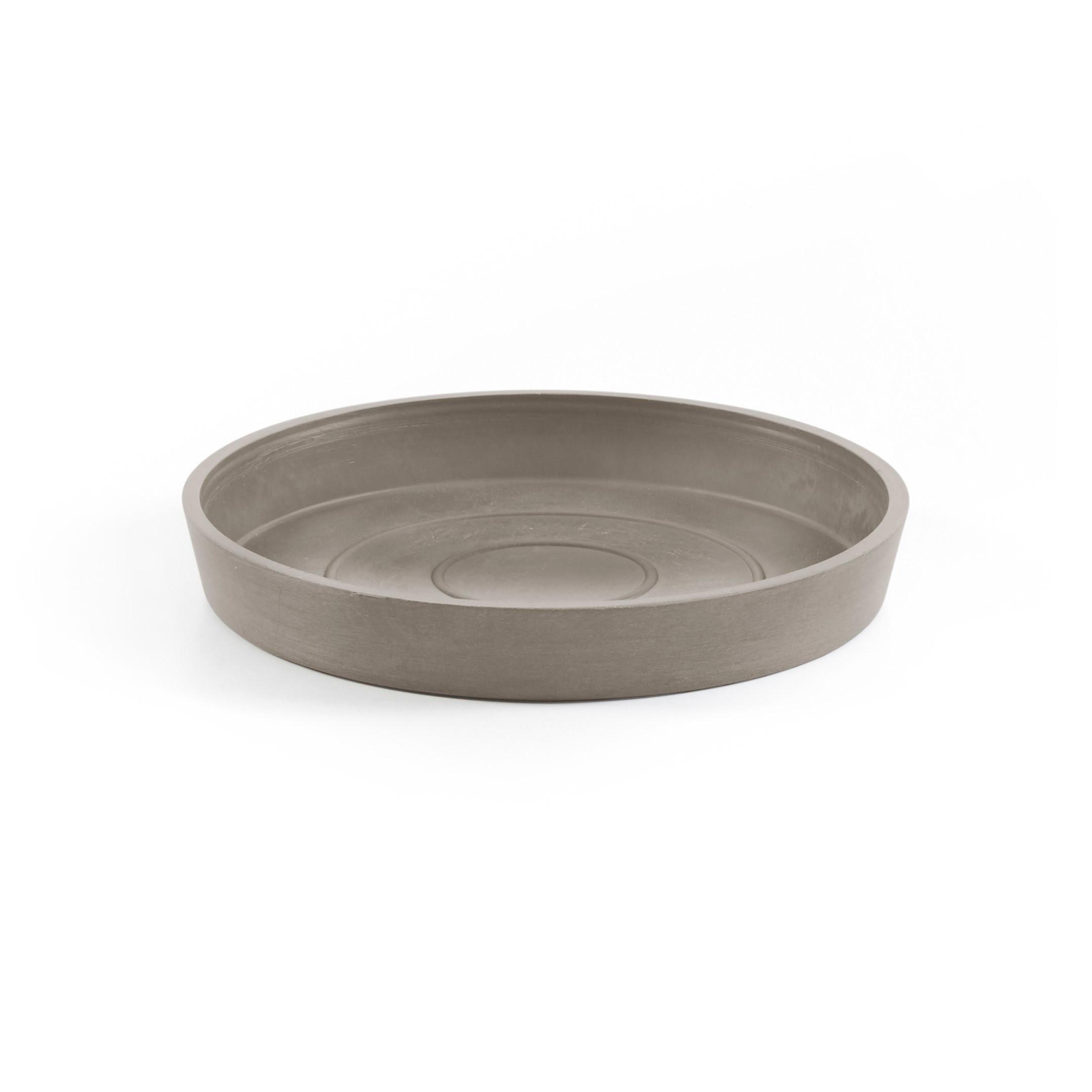BLUMENTOPFUNTERSETZER rund 15/15/2,5 cm Taupe - Taupe, Kunststoff (15/2.5cm) - Ecopots